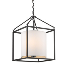 Golden Canada 2243-3P BLK-MWS - Manhattan 3 Light Pendant in Matte Black