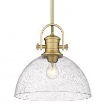 Golden Canada 3118-L BCB-SD - Hines Large Pendant in Brushed Champagne Bronze with Seeded Glass Shades