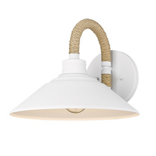 Golden Canada 3318-1W NWT - Journey NWT 1 Light Wall Sconce in Natural White with Natural White Shade