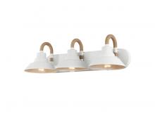 Golden Canada 3318-BA3 NWT - Journey 3-Light Vanity Light in Natural White