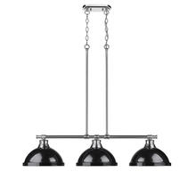  3602-3LP CH-BK - 3 Light Linear Pendant