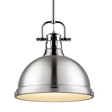  3604-L CH-PW - Duncan Large Pendant with Rod