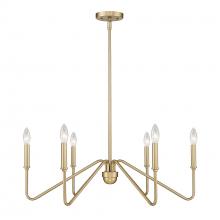  3690-6 BCB - Kennedy BCB 6 Light Chandelier in Brushed Champagne Bronze