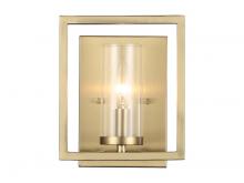 Golden Canada 6068-1W BCB - Marco 1-Light Wall Sconce in Brushed Champagne Bronze with Clear Glass