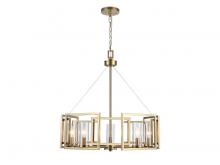 Golden Canada 6068-5 BCB - Marco 5-Light Chandelier in Brushed Champagne Bronze with Clear Glass