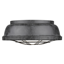 Golden Canada 7312-FM BP - Bartlett Flush Mount in Black Patina