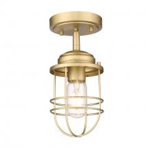 Golden Canada 9808-SF BCB - Seaport Semi-Flush in Brushed Champagne Bronze