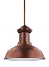  6247701-44 - Fredricksburg traditional 1-light outdoor exterior Dark Sky compliant ceiling hanging pendant in wea