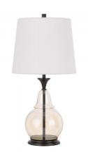  BO-3003TB - 150W 3 way Kittery glass table lamp with hardback fabric shade