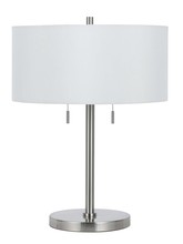  BO-2450TB-BS - 60W X 2 Calais Metal Table Lamp