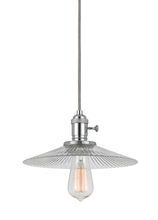 CAL Lighting UP-1097/6-CLR - 4.5" Tall Glass Pendant with Oil Rubbed Bronze Cord