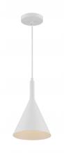  60/7137 - Lightcap - 1 Light Pendant with- Matte White Finish