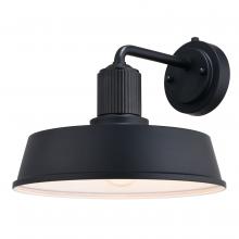  T0751 - Hammond 12-in. Outdoor Wall Light Matte Black and Glossy White