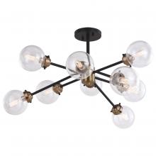  C0238 - Orbit 30", 9Lt Semi-Flush, ORBronze, Muted Brass