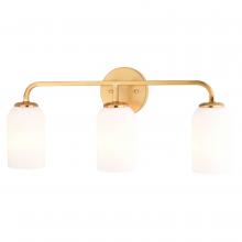 Vaxcel International W0484 - Shelby 23-in. W 3 Light Vanity Natural Brass