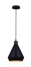  IPL1020A01BK - BYCK, MBK Color, 1 Lt Pendant, 60W Type A, 9" W x 13.5 - 61.5" H