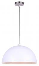  IPL734B01BNH - SADIE, IPL734B01BNH, MWH + BN Color, 1 Lt Rod Pendant, 100W Type A, 15.75" W x 11.25 - 59.25"