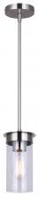  IPL1205A01BN - BENSON, IPL1205A01BN, 1 Lt Rod Pendant, Clear Glass, 60W Type A, 4.75inch W x 11.75 - 59.75inch H