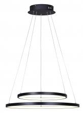  LCH128A24BK - LEXIE, MBK Color, 24" Wide Cord LED Chandelier, Acrylic, 42W LED (Integrated), Dimmable, 3020 Lu