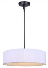  LCH288A22BK - CARMYNN 1 Light Black Contemporary Chandelier with Integrated LED for Dining Rooms and Living Rooms