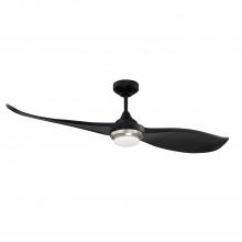  AC22252-BLK/SN - DEUCE 52 in. LED Black & Satin Nickel DC motor Ceiling Fan