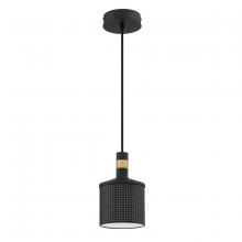  PF110-BLK/BRS - 1 LIGHT PENDANT