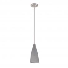  PF67-1LPE-SN - MAYSEN series 1 Light Cement shade Pendant