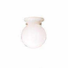  216WH - 1 Light Ceiling Flush Mount White