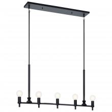  52425BK - Linear Chandelier 5Lt