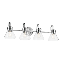 Kichler 55156CHCLR - Farum 34" 4-Light Vanity Light with Clear Glass in Chrome