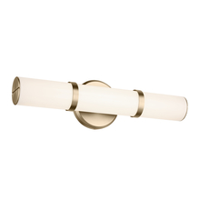 Kichler 55187CPZLED - Rosh 18" Bath Bar Small LED with White Glass in Champagne Bronze