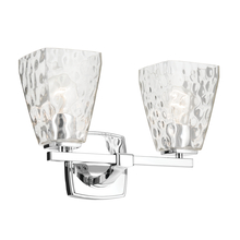 Kichler 55215CHWTR - Marant 14.25" 2-Light Vanity Light with Clear Water Glass in Chrome