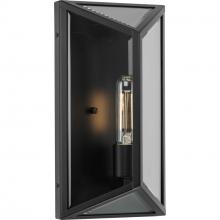  P560359-31M - Bristol Collection One-Light Black Modern Farmhouse Medium Outdoor Wall Lantern