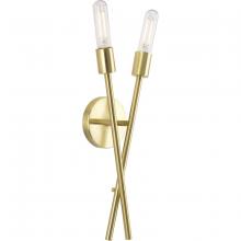 Progress P710027-012 - Astra Wall Sconce in satin brass finish