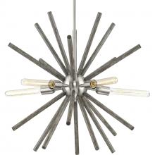  P400270-009 - Thorpe Collection 5-Light Brushed Nickel Mid-Century Modern Chandelier