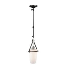  AC11241NB - Brydon 1 Light Sconce/Pendant Black and Brushed Nickel (Cylinder Glasswre)