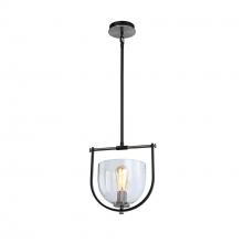  AC11741NB - Cheshire Collection 1-Light Pendant, Black & Nickel