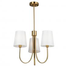  SC13333BG - Rhythm 3 Light Chandelier Brushed Gold