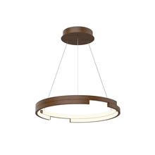  PD52719-WT - Anello Minor 19-in Walnut LED Pendant