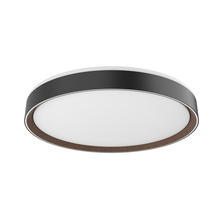  FM43920-BK/WT - ESSEX 20" FLUSH MOUNT BLACK OUTER, WALNUT INNER