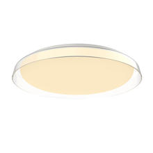  FM43121-CL - HAMPTON, LED Flush Mount, Clear, w/Frosted Acrylic Shade