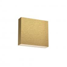  AT6606-BG - Mica 6-in Brushed Gold LED All terior Wall