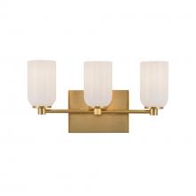  VL57718-BG/GO - Nola 18-in Brushed Gold/Glossy Opal Glass Socket Vanity Light