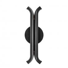 Kuzco Lighting Inc WS89714-GBK - Husk 14-in Glossy Black LED Wall Sconce