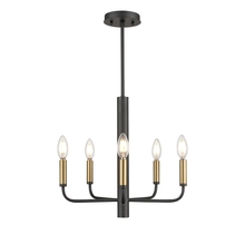  DVP44025MF+GR - Olivia 5 Light Chandelier