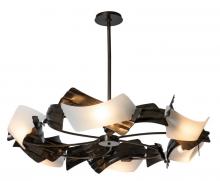 Hubbardton Forge - Canada 132161-SKT-MULT-07-FD0790 - Crest 6-Light Circular Pendant Dark Smoke Frosted Glass