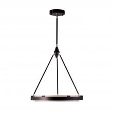 Alora Lighting PD302724CBSS-UNV-010 - Duo 24-in Classic Black/Silver Shimmer LED Pendant