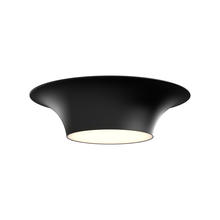  FM523016MB - Emiko 16-in Matte Black 2 Lights Flush Mount