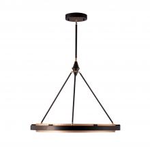 Alora Lighting PD302732CBGS-UNV-010 - Duo 32-in Classic Black/Gold Shimmer LED Pendant