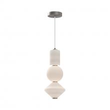  PD530341BNOP-UNV - Bijou 8-in Brushed Nickel/Opal Matte Glass LED Pendant